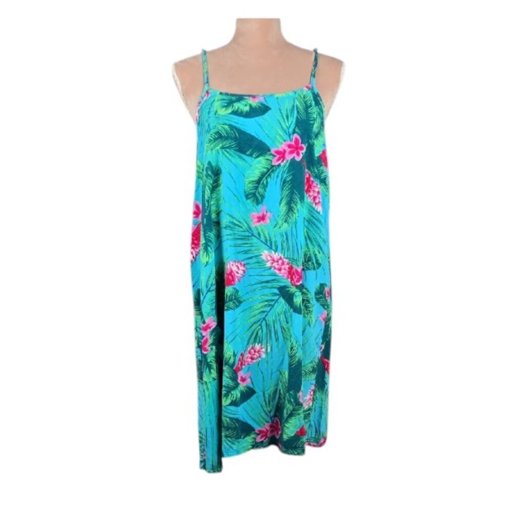 28 Palms Hawaiian Print Slipdress Size Large
